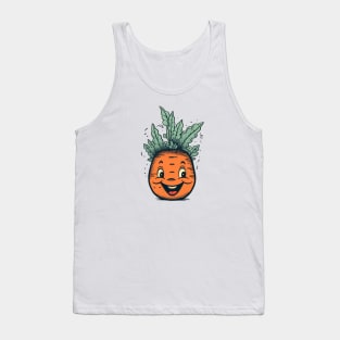 Vintage cartoon carrot Tank Top